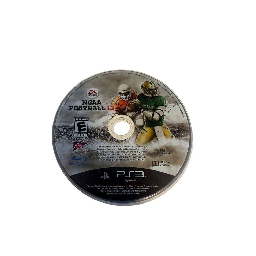 NCAA Football 13 (Sony PlayStation 3, PS3) DISC ONLY